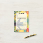 Nature Minimalist Black Labrador Canoe ポストイット (デスク上)