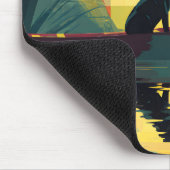 Nature Minimalist Black Labrador Canoe マウスパッド (コーナー)