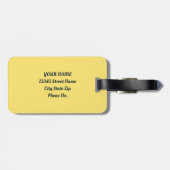 Nature Minimalist Black Labrador Canoe ラゲッジタグ (裏面横)