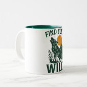 Nature & Outdoor Freedom Art ツートーンマグカップ (正面左)