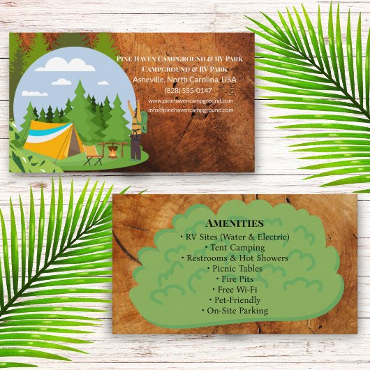 Nature Outdoor RV Park Campground Design 名刺