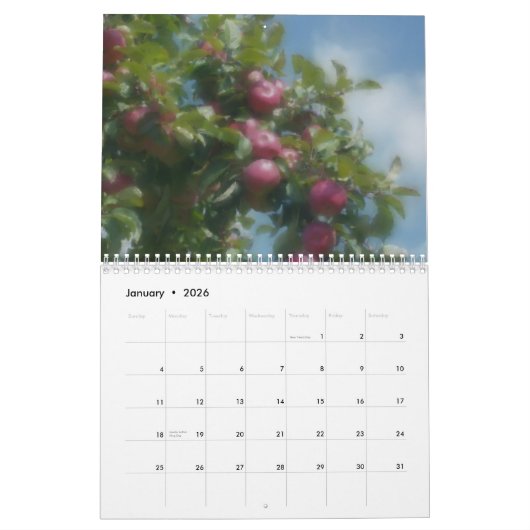 Nature Photo Paintings カレンダー (1月 2026)