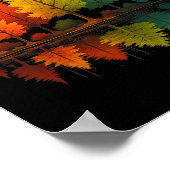 Nature Reflection Forest Trees Outdoor Wildlife Hi ポスター (角)