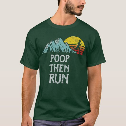 Nature Rush Outr Sportshreads Poophen Run Funnyrai Tシャツ (正面)