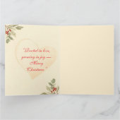 Nature’s Christmas – Minimal Botanical Holiday  カード (内部)