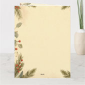 Nature’s Christmas – Minimal Botanical Holiday  カード (裏面)