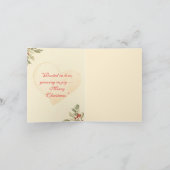 Nature’s Christmas – Minimal Botanical Holiday カード (内部)