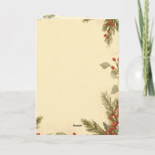 Nature’s Christmas – Minimal Botanical Holiday  カード (裏面)