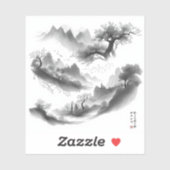 Nature’s Fourfold Beauty in Black & White シール (シート)