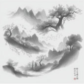 Nature’s Fourfold Beauty in Black & White シール (正面)