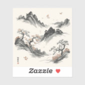 Nature’s Fourfold Beauty in Black & White  シール (シート)