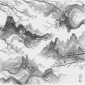 Nature’s Fourfold Beauty in Black & White シール (正面)