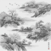 Nature’s Fourfold Beauty in Black & White  シール (正面)