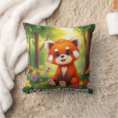 Nature’s Hug in a Cute Red Panda クッション (ブランケット)