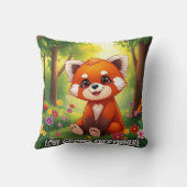 Nature’s Hug in a Cute Red Panda クッション (裏面)