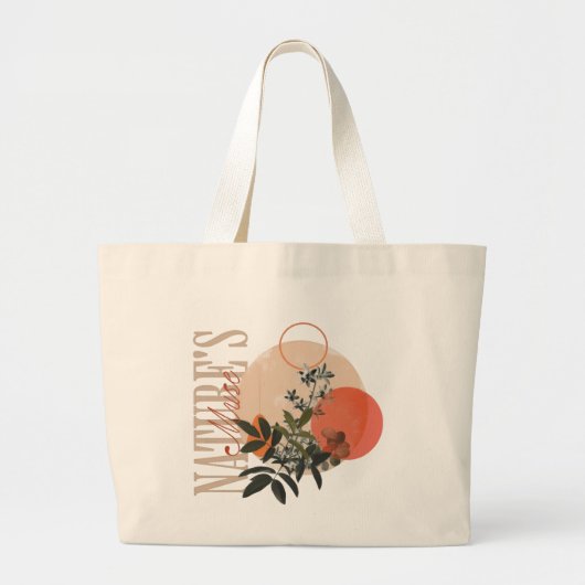 Nature’s Muse Floral Tote Bag ラージトートバッグ (正面)