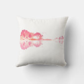 Nature’s Song: Forest Landscape Guitar Art クッション (裏面)