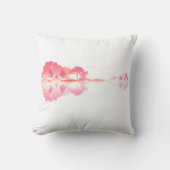 Nature’s Song: Forest Landscape Guitar Art クッション (正面)