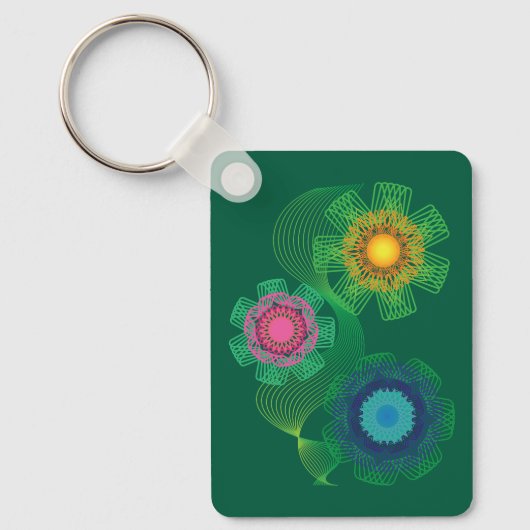 Nature Shapes and Lines Patterns  キーホルダー (正面)