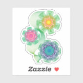 Nature Shapes and Lines Patterns  シール (シート)