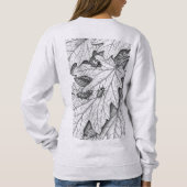 Nature Sketch: Garden Leaves and Insects Hoodie スウェットシャツ (裏面)