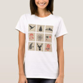 Nature stamp collage tシャツ (正面)