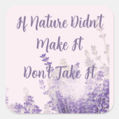 Nature Sticker スクエアシール (正面)