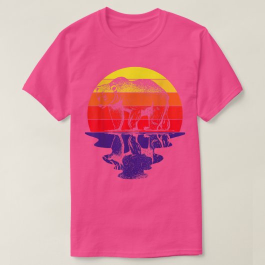 Nature Sunset Bear Tシャツ (デザイン正面)