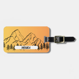 NATURE THEME WITH NAME ラゲッジタグ