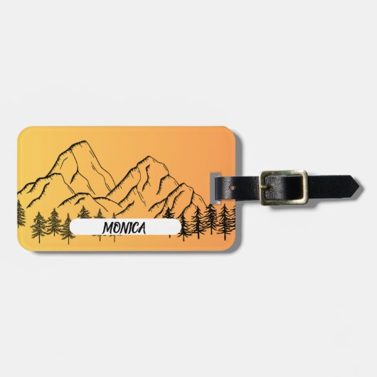 NATURE THEME WITH NAME ラゲッジタグ (正面横)