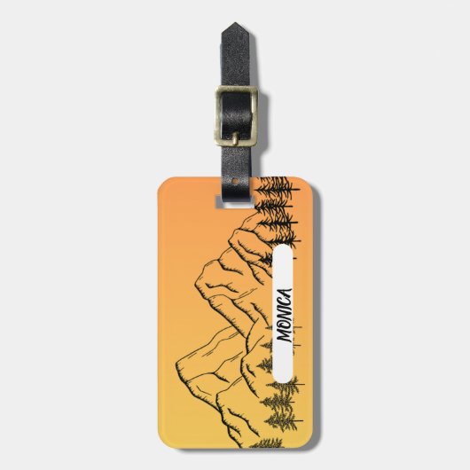 NATURE THEME WITH NAME ラゲッジタグ (正面縦)