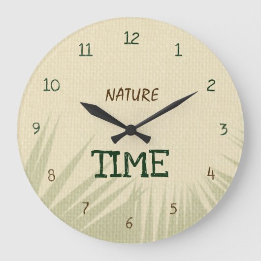 Nature Time Botanical ラージ壁時計 (正面)