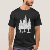 Nature Tree Take A Hiking Hike For Hiker Men Pines Tシャツ (正面)