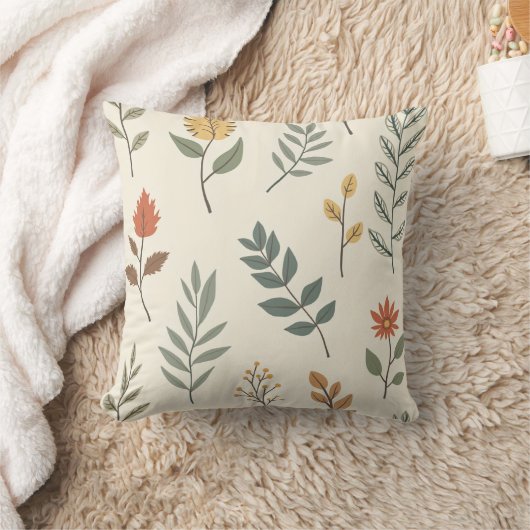 Nature Vintage Throw Pillows クッション (ブランケット)