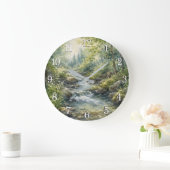 Nature Wall Clock — Botanical & Landscape Design ラージ壁時計 (ホーム)