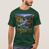 Nature Wilderness Scenery Mountains Waterfalls Tシャツ (正面)