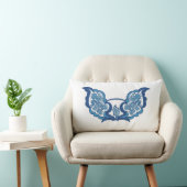 Nature Wings pillow with Floral Essence ランバークッション (椅子)