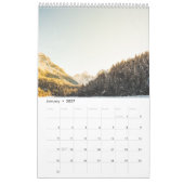 Nature wonderland v1 2023 calendar カレンダー (1月 2027)
