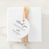 Naturelle Branche Botanique Mariage Remerciements フェイバータグ (インサイチュ)