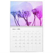 NaturePhotoTwoページ、中、白いカレンダー カレンダー (3月 2026)