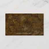 NATURE'S質感アンバーのビジネス&プロファイルカード 名刺 (裏面)