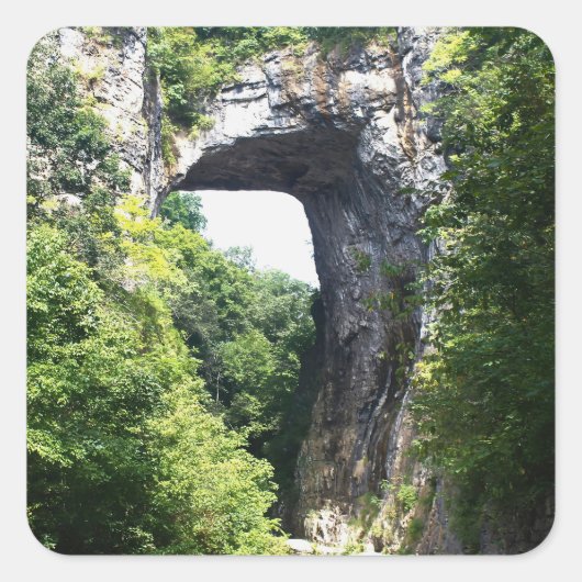 Nature's Archway - Natural Bridge スクエアシール (正面)