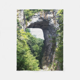 Nature's Archway - Natural Bridge フリースブランケット