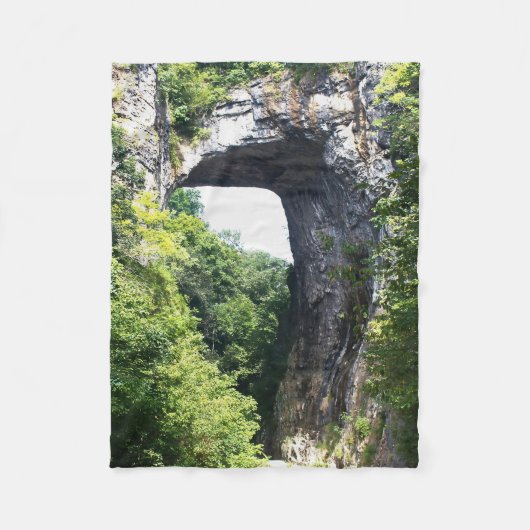 Nature's Archway - Natural Bridge フリースブランケット (正面)