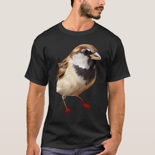 Nature's beauty House Sparrow 1 Tシャツ (正面)
