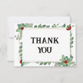 Natures Beauty: Ladybug Thank You Card サンキューカード (正面)