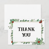 Natures Beauty: Ladybug Thank You Card サンキューカード (正面/裏面)