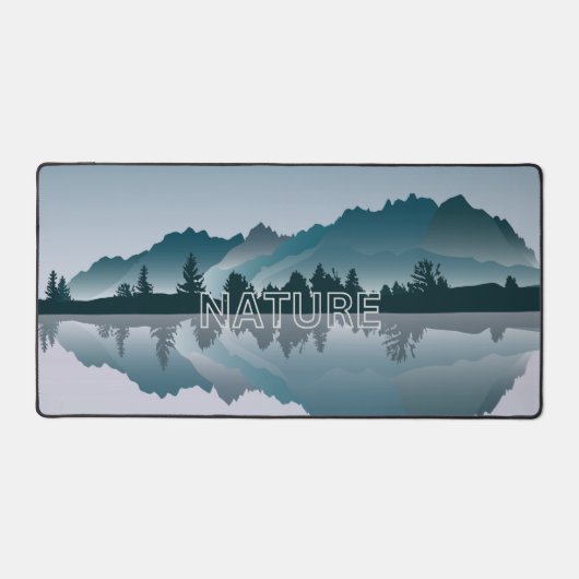 Nature's Beauty Mountain Reflection Desk Mat デスクマット (正面)