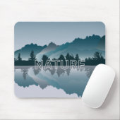 Nature's Beauty Mountain Reflection Mouse Pad マウスパッド (マウス)