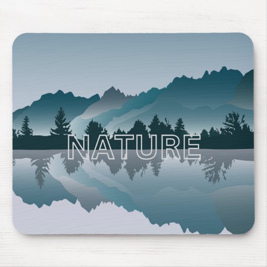 Nature's Beauty Mountain Reflection Mouse Pad マウスパッド (正面)